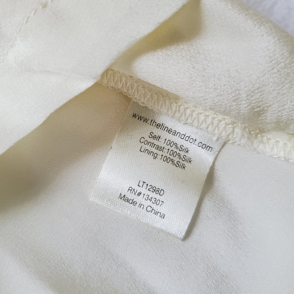 LINE & DOT 100% Silk Button Down Blo… - Picture 5 of 6